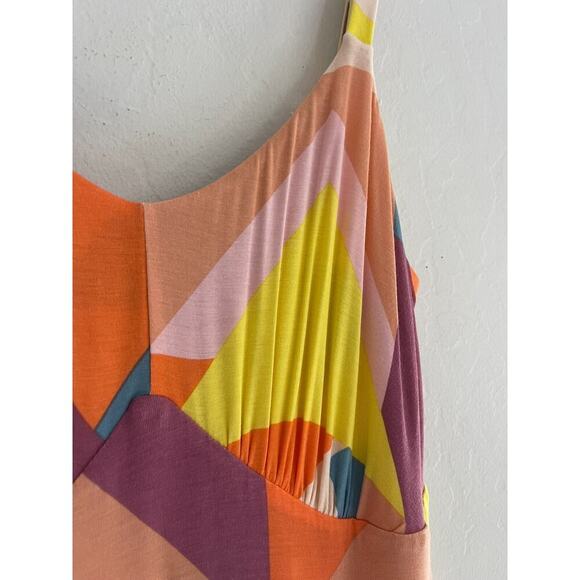 Torrid 0 / 12 Maxi Dress Flowy Summer Soft Tiered Pastel Sleeveless Stretch Midi - Picture 5 of 11